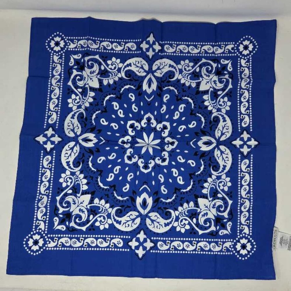New Crewcuts / J.Crew regal blue printed bandana